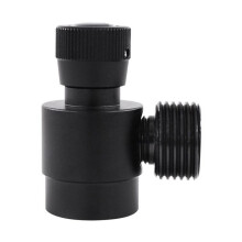 2X CO2 Cylinder Refill Adapter, Self-Made Gas Cylinder Regulator M10X1 to W21.8-14 Adapter for Argon,CO2,Mixed Gas,Black