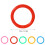 Cards Rings Yellow 120pcs 1.2x0.1x0.1in 9