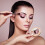 2Pcs Khaki Wood Glass Mini Mirror Round Pocket Compact Makeup Mirror 8