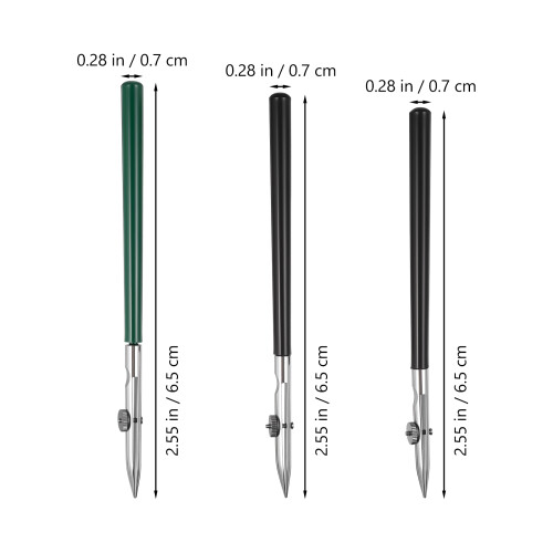3Pcs Black Adjustable Ruling Pens Metal Drawing Tools for Fine Lines 1