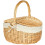 Picnic Fruit Basket Storage Wicker Basket With Lid 10
