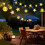 Solar Garden Lights Outdoor, 60LED 10M/33FT 7