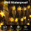 Solar Garden Lights Outdoor, 60LED 10M/33FT 5