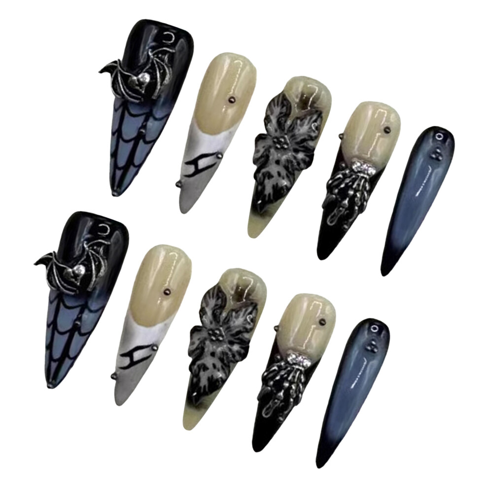 Dachuang Beauty (Xs) Elegant Black French False Nails