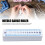 Knit Needle Gauge Ruler 20pcs Soft Plastic Measuring Tool for Craft Patchwork 8