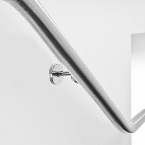 Stainless Steel Handrail Bracket Wall Mounted Silver Support 2