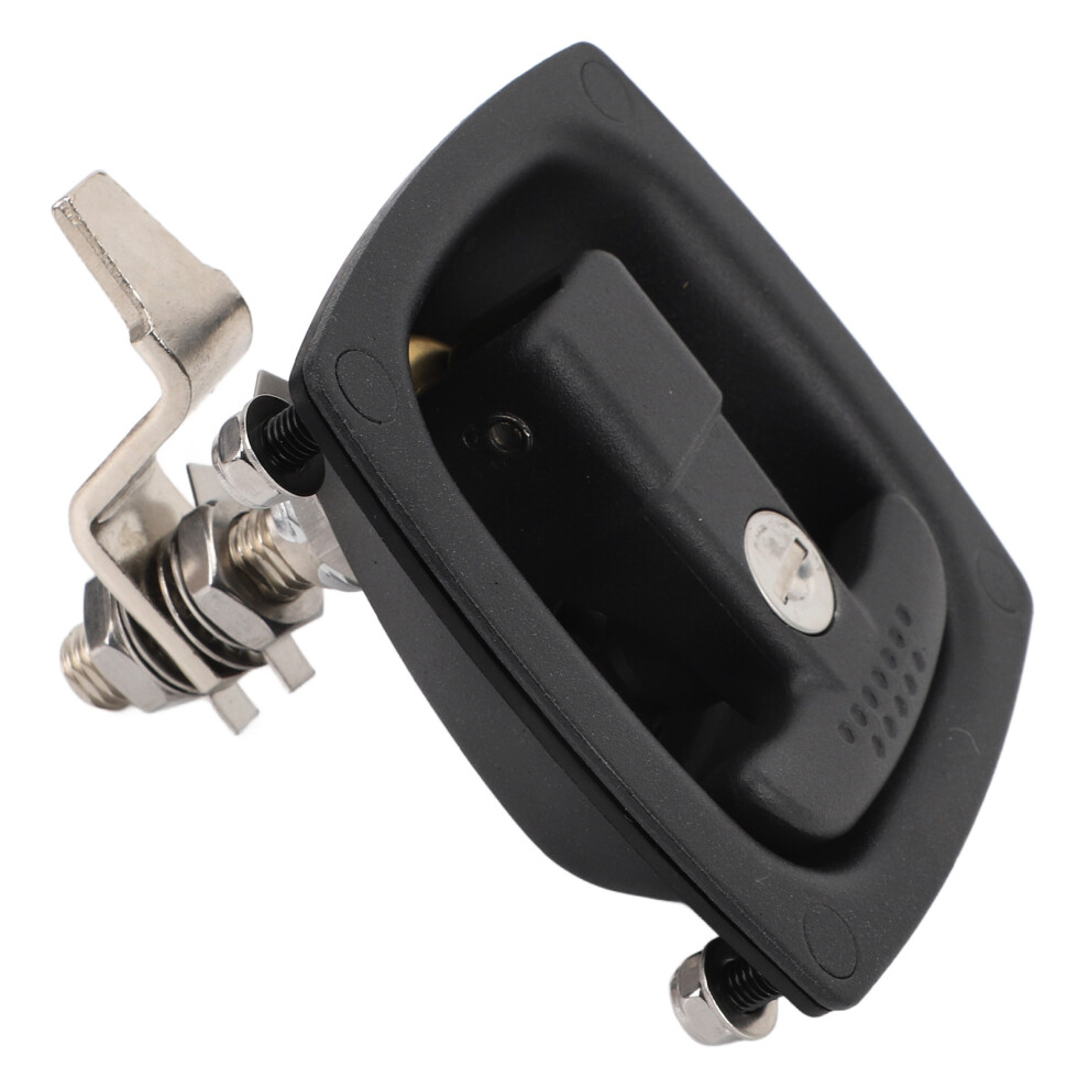 Zinc Alloy T Handle Latch For Rv Camper Trailer Lock With 2 Keys Black 7891387143038