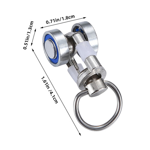 4Pz Metallo E Per Tende Multifunzione Argento Per Casa 2