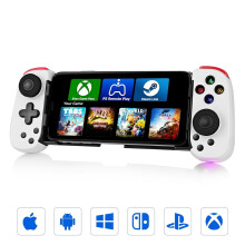 Rialaitheoir Cluiche Soghluaiste Bluetooth do iOS & Android, Gamepad Gan Sreang Intarraingthe – Déanann sé Consól den Fhón! Ag luí le