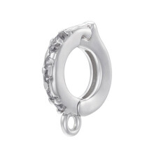 Multipurpose Clasp With Sturdy Brass Cubic Zirconia Detailing Necklace and Enhancer Connectors Daily Use
