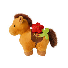 Peluche mascotte simbolo di felicità e ricchezza, materiale di alta qualità, decorazione per la casa, compagno da scrivania, portafortuna e ricordo.