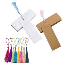 Set mit 120 Kraftpapier-Kartonplatten und 60 bunten Anhängern, ideal für Projekte