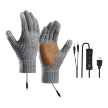 Wiederaufladbare beheizbare Handschuhe für Damen und Herren – USB-betrieben, wasserdicht, Touchscreen-kompatibel, wärmeisoliert für Skifahren,