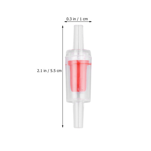 20Pcs Durable Red Non-Return Valve Air Connector for Aquarium 1