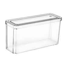 Transparente Aufbewahrungsbox mit Deckel für den Kühlschrank, lebensmittelechter Frischhaltebehälter für Obst und Gemüse