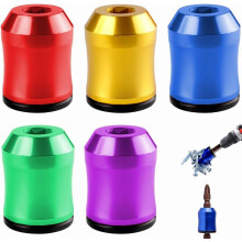 Portainserti magnetico in lega di alluminio con magnetizzatore e smagnetizzatore per punte da trapano e cacciaviti con attacco esagonale, facile da