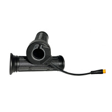 Ergonomische gashendel met volledige draaiing, geschikt voor elektrische fietsen, montage zonder gereedschap, ABS-constructie.