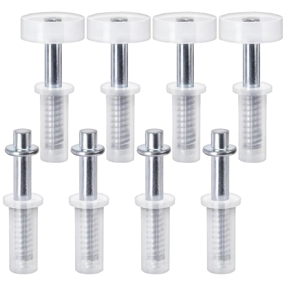 8Pcs Spring Loaded Bifold Door Hardware With Top Guide Wheel & Pivots Hinge 9496895242853