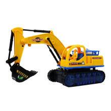 Electric Universal Excavator Toy Car with Music & Lights – Compatible with STEM Learning, Ages 2-12+, Yellow