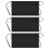 Black Kitchen Apron Set Polyester-Cotton Blend 3-Pack 1