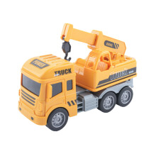 Friction Powered Construction Vehicle - Push and Go Engineering Truck with Moving Parts and Non-Slip Wheels