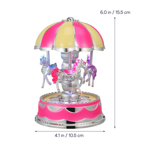 Luxus Karussell Rosa Mit Leuchtfunktion 2