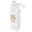White Plastic Water Bottle with Straw Square Body Portable Jug 6
