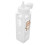 White Plastic Water Bottle with Straw Square Body Portable Jug 9