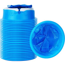 24-Pack Blue Disposable Emesis Bags, 1000ml, Leak-Resistant Vomit Bags for Kids, Pregnant Women & Travel — Compatible with Car Use