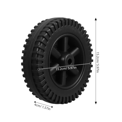 2Pcs Heavy-Duty Plastic Bbq Grill Wheels for Cart Easy Assembly 2
