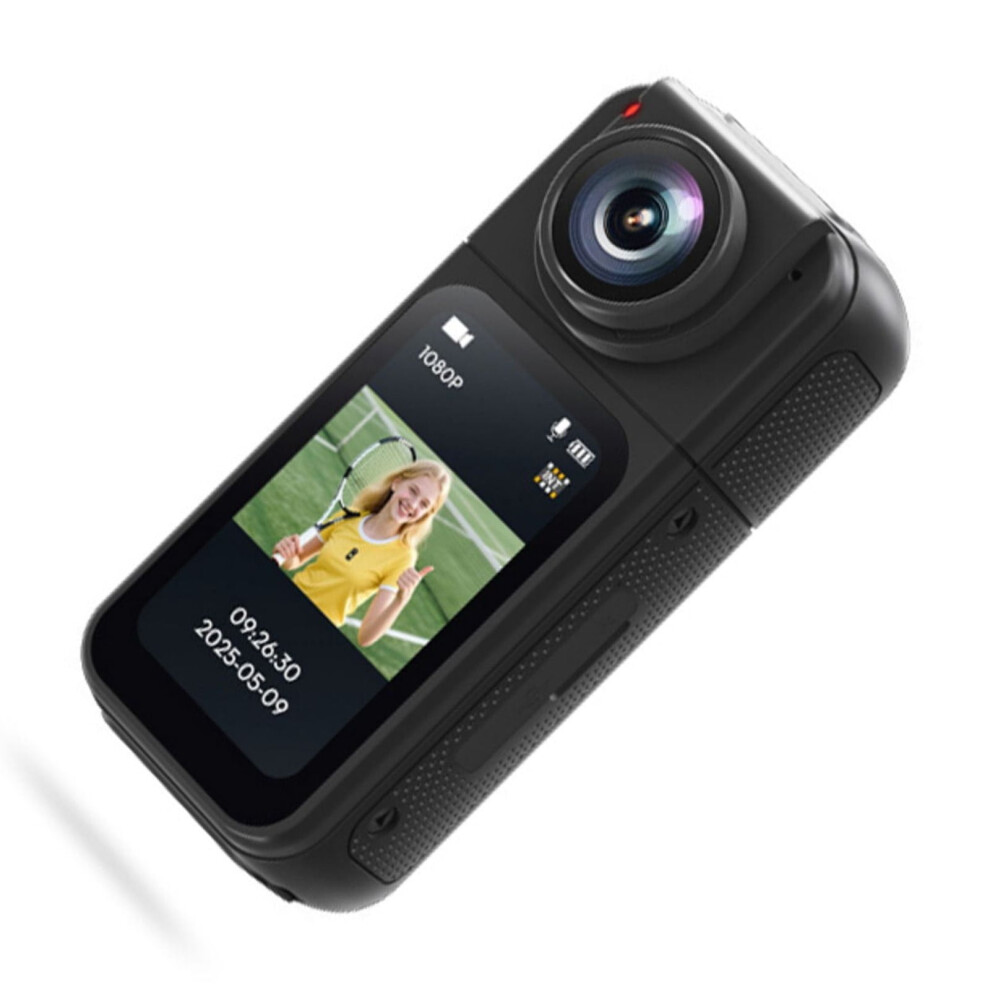 1. 1080P Wearable Action Camera 180 Rotating Lens Video Recorder For Outdoor Sports & Motorcycle Travel 9340959257089