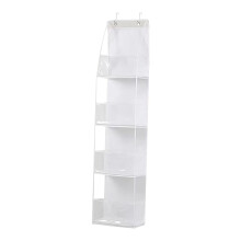 Organisateur de garde-manger suspendu à la porte, organisateur de pièce avec poches transparentes, ultra robuste et grande capacité de 11 kg pour