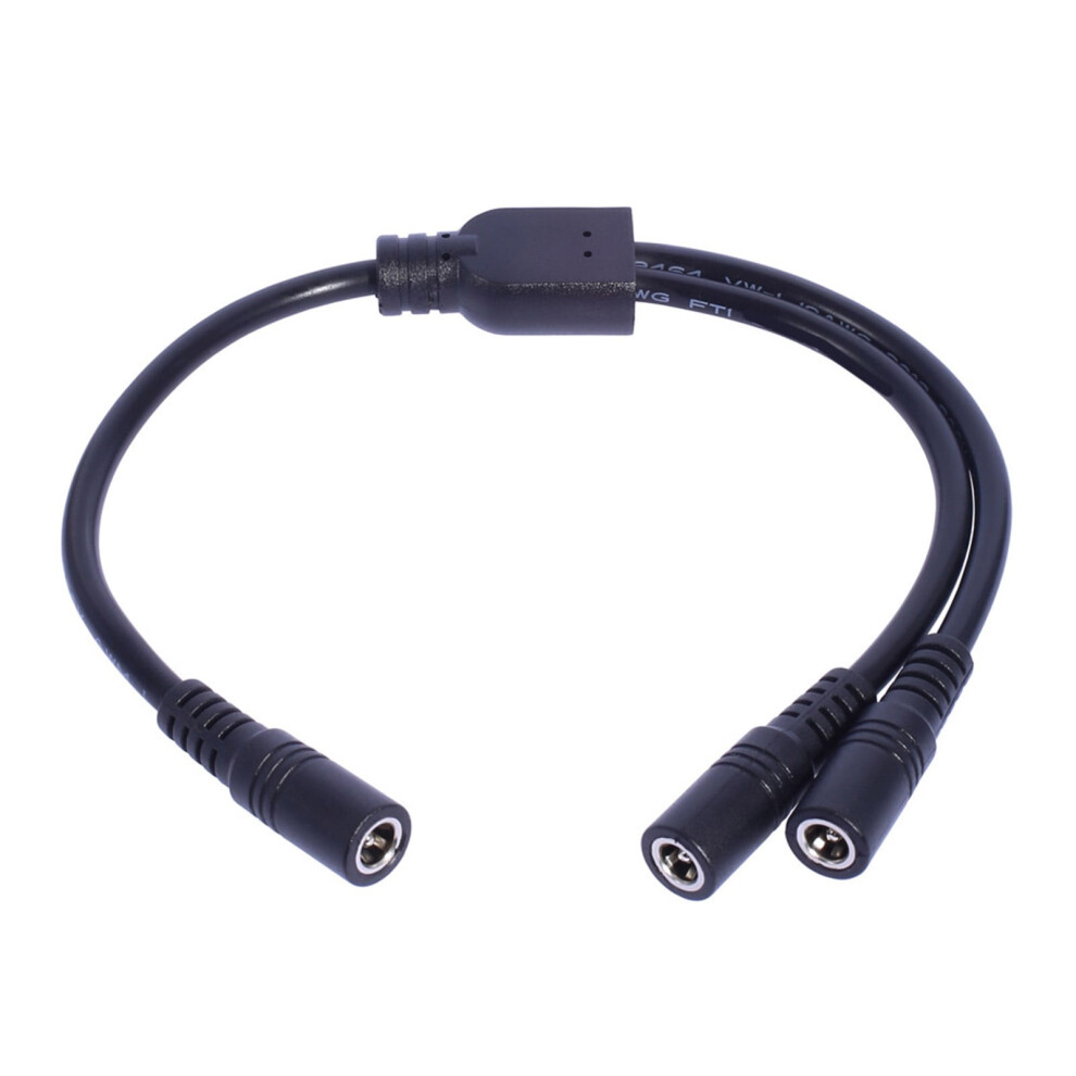 Dc5521 Y Splitter Power Cable 5.5Mmx2.1mm 1 Female To 2 Male For Led Lights Power Extension Cable 30Cm/11.81In 9448990673902