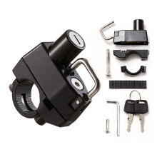 Motorcycle Helmet Lock - Anti-Theft, Tamper-Proof Security Lock for Motorbike, Scooter & Street Bike(black)