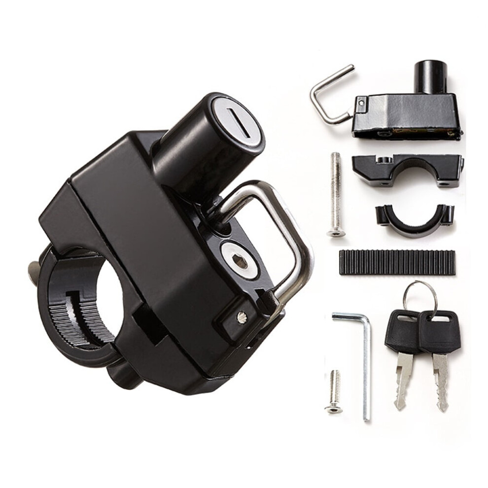 Motorcycle Helmet Lock - Anti-Theft, Tamper-Proof Security Lock For Motorbike, Scooter & Street Bikeï¼Blackï¼ Black 9496895244888