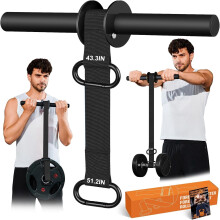 Forearm Strengthener & Wrist Roller – 43.3"/51.2" Ultra Nylon Webbing, Quick-Lock Mechanism, for Hand/Wrist/Forearm