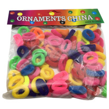 Lot de 100 élastiques à cheveux pour petites filles et enfants, petits élastiques doux pour queue de cheval, accessoires pour cheveux multicolores