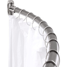 Adjustable Curved Shower Rod, 42-72 inches Extra Wide Shower Curtain Rod, Rust proof, Premium Stainless Steel, Curved Shower Rod for Bathroom Bronze