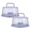 2Pcs Portable Cake Box Cake And Cupcake Cake Holder Container For Cake Pie One Size C 1