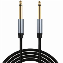 6.35mm Guitar Cable 6.35mm Mono Jack 1/4" TS Connection Line Reliable Male to Male Connector Instrument Cable Cord
