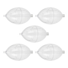 5Pcs Fishings Slip Cast Float Plastics Bobbers Fishings Float Oval Bubble Float Oval Fishings Strikes Indicators
