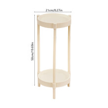Mesita auxiliar redonda pequeña moderna | Mesa de sofá con estructura de hierro y tablero de plástico | Mesa auxiliar para sala de estar o