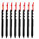 Black Aluminum Tent Stakes Triangular 8-Pack 7.09 inch 1