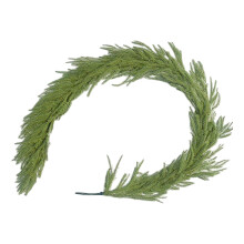 Guirlande de pin de Norfolk de 1,80 m – Décoration de Noël artificielle réaliste pour cheminée, escalier, mur et table