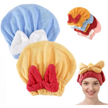 2Pcs Super Absorbent Microfiber Hair Towel Wrap for Women, Quick-Drying, Thickened, Soft Bow Tie – Compatible with Long Curly Hair