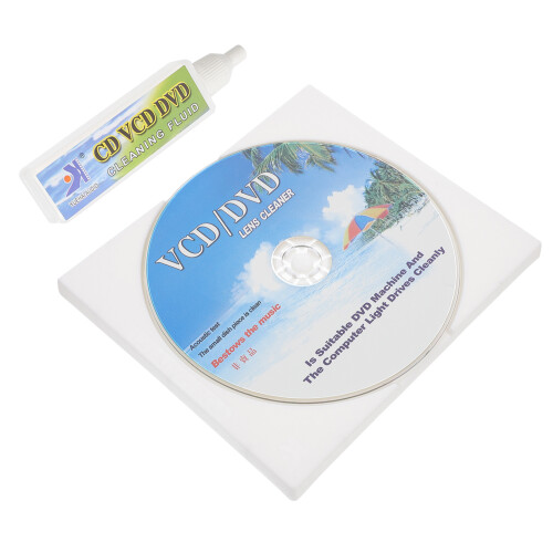 1Set Cd Dvd Cleaning Tool Kit Blue Pc PP with Brush for Home Devices 2
