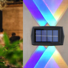 Lot de 2 lampes solaires LED, projecteurs d'extérieur, éclairage de jardin sans fil, éclairage paysager, décoration paysagère étanche pour cour