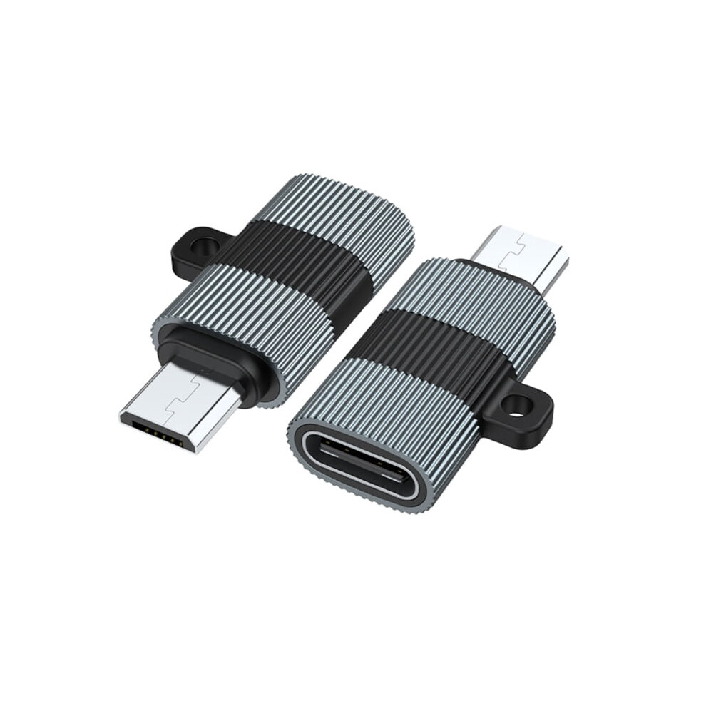 Metal Usb Type C Female To Micro Usb Male Adapters 480Mbps Data Converters Charger Adapters For Phone Laptops 9450273043487