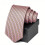 Pink silk tie with bee pattern unisex 2.95 inches 1