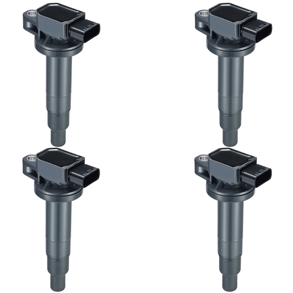 Ignition Coil Pack Set Of 4 Compatible With Toyota Scion Xa Xb Echoprius Prius C Yaris 1.3L 1.5L L4, Replacement For Uf316 90919-02240 Uf316t 9402001279590
